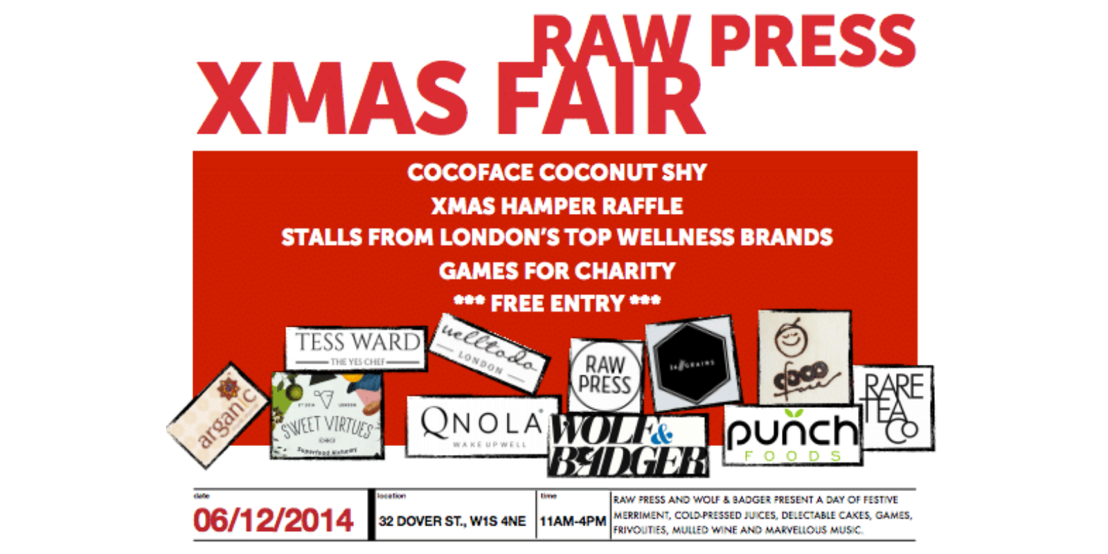 Lights Up On Dover St With The Raw Press Christmas Fair