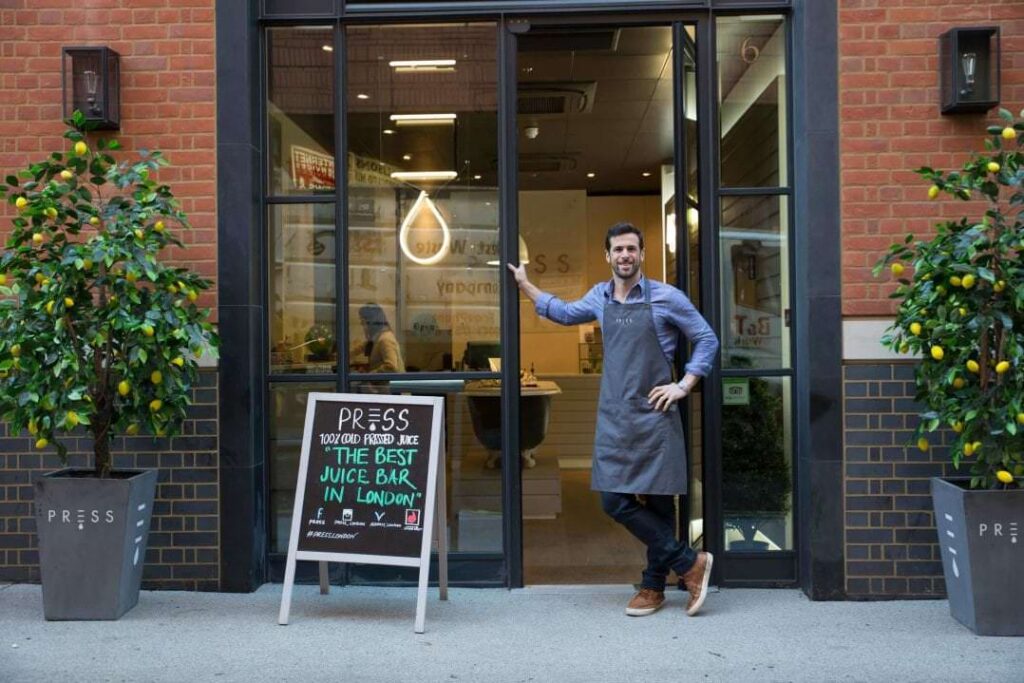 Press has opened a second cold pressed juice bar in Broadgate Circle to service London city