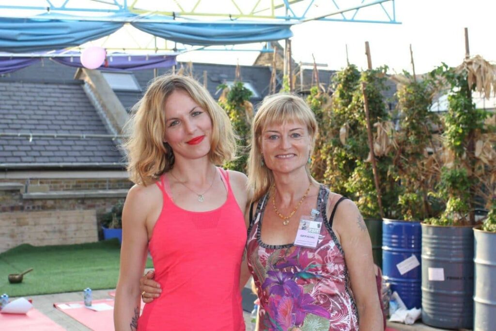 Sally Griffyn and Daniella Olds founders of Yoga Connects Festival in the UK