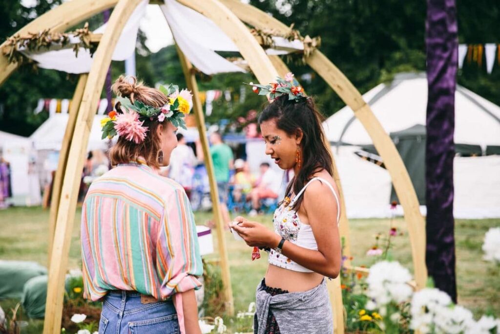 The Sanctuary crafted by Wild Wellbeing at Wilderness Festival