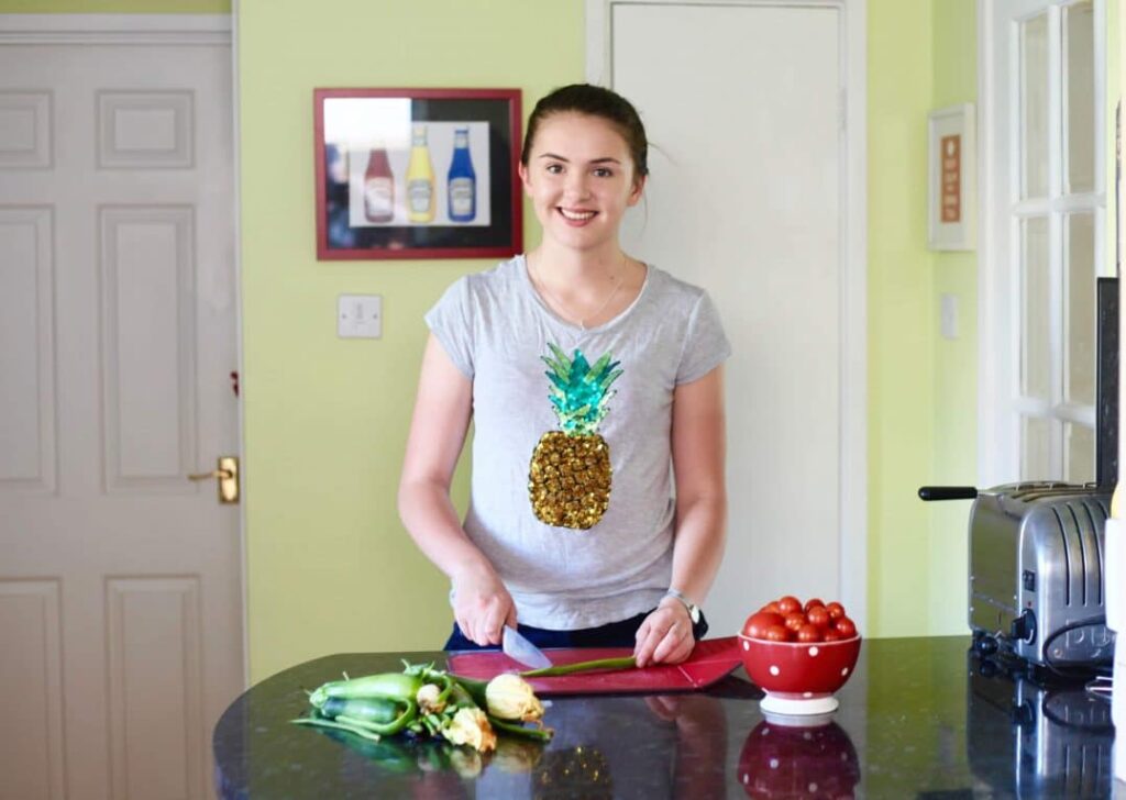 Superfood Siobhan behind the scenes in the kitchen