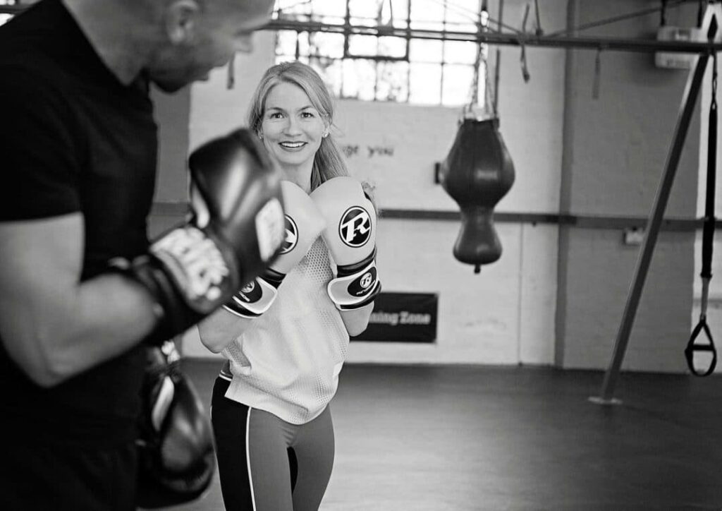 Transition Zone boxing class in Parsons Green with Claire Finlay