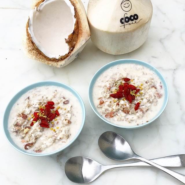 Well and Happy Raw Coconut Porridge Recipe